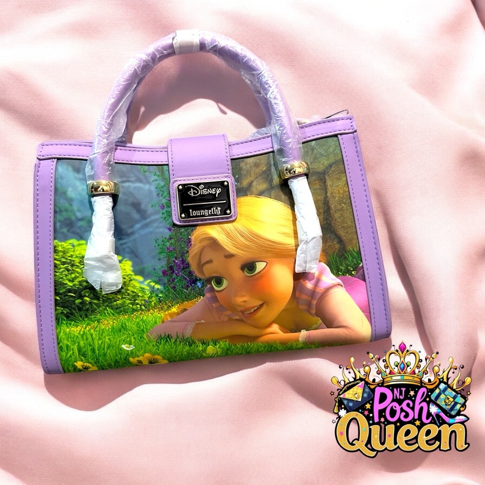 Loungefly Disney Rapunzel Princess Scene Crossbody Bag - Picture 2 of 14